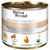 Консервы для собак DOLINA NOTECI PREMIUM мелких пород с гусем, картофелем и яблоками 185г