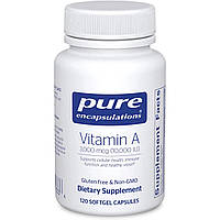 Вітамін А Pure Encapsulations, Vitamin A 10000 IU 120 капсул