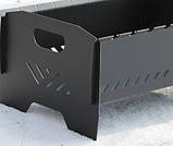 Переносний складаний мангал пікнік для шашлику розкладний на 8 шампурів зі сталі 2 мм, фото 5