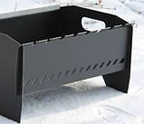 Переносний складаний мангал пікнік для шашлику розкладний на 8 шампурів зі сталі 2 мм, фото 6