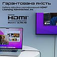 Кабель Promate PrimeLink8K-500 HDMI to HDMI 2.1 UHD HDR 5 м Grey (primelink8k-500.grey), фото 2