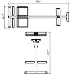 Гіперекстензія навісна SW-200.3 білий, фото 2