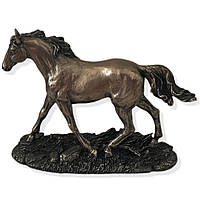 Статуэтка фигура коня лошадь Мустанг из полистоуна в упаковке 19*15 см