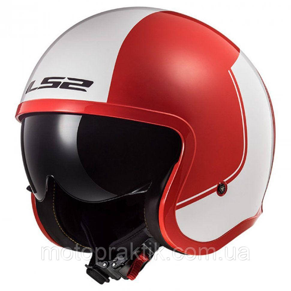LS2 OF599 SPITFIRE Rim Red White, XS Мотошолом лицевик