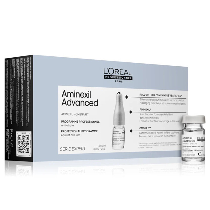 Ампули проти випадіння волосся L'Oreal Professionnel Serie Expert Aminexil Advanced 10 x 6 мл, фото 1