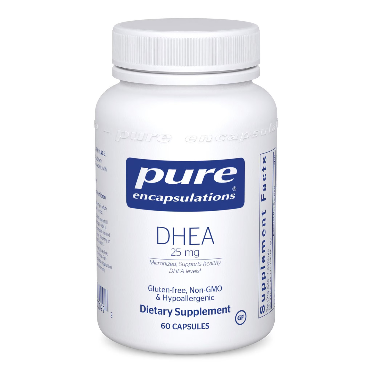 Pure Encapsulations DHEA / ДГЕА / Дегідроепіандростер 25 мг 60 капсул BX464, фото 1