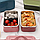 Ланч Бокс для Харчових продуктів на 2 секції French Style Контейнер для їжі на 1400 мл (Тільки рожеві), фото 5