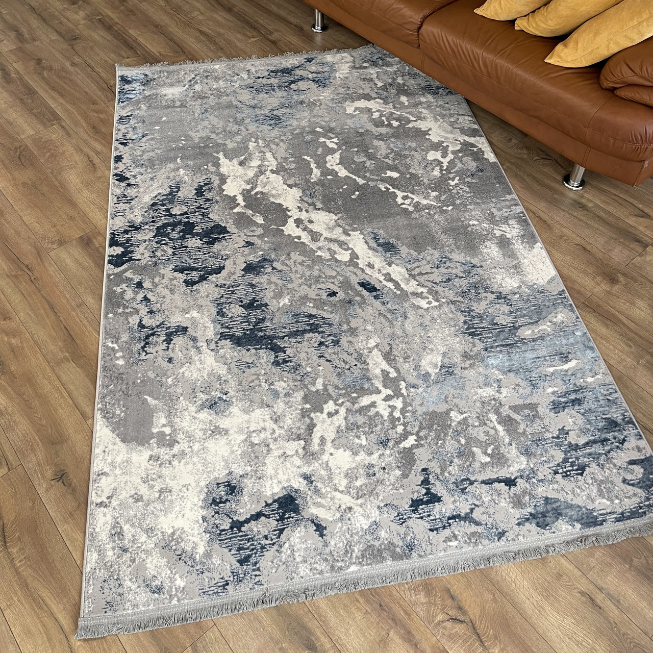 Килим сучасний 4591 прямокутний синій, фото 1