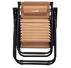 Розкладне садове крісло шезлонг DMS GLS-120B Black, фото 5