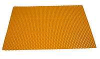 Комплект вощини из натурального пчелиного воска Промис-Плюс, 21 см*26 см, 20 листов оранжевая