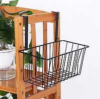 Навісна полиця у ванну на двері та тумбочку 275х120х225 мм Чорний