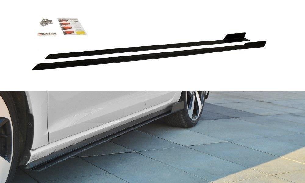 Пороги Volkswagen Golf 7 GTI (17-19) тюнінг обважнення спідниця елерон (Racing)