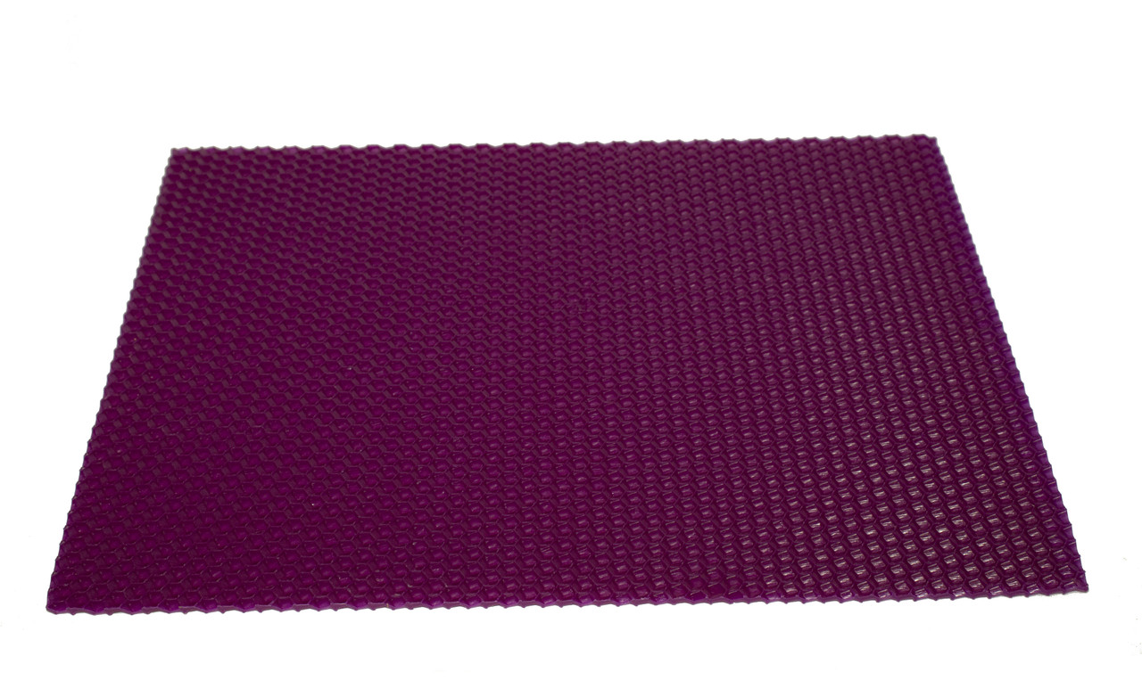 Вощина 21 см*26 см із натурального бджолиного воску, 20 шт. Колір фіолетовий.