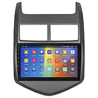 Штатна магнітола 9" Lesko для Chevrolet Aveo II 2011-2020 4/64Gb CarPlay 4G Wi-Fi GPS Prime Шевролет 5 шт., фото 2