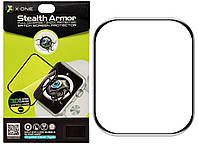 Защитная пленка Apple Watch 4/5/6/SE 40mm с черной рамкой противоударная 0.3mm 3D Stealth Armor Watch Screen