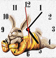 Годинник за номерами "Кролик" 30*30 см