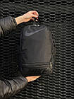 Чоловічий рюкзак Nike Just спортивний міський чорний чоловічий жіночий портфель Найк, фото 9