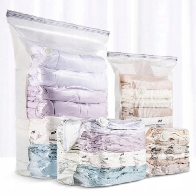 Набір вакуумних пакетів для речей 8 предметів (3 шт. — 50х60 см, 3 шт. — 60х80 см, 2 шт. — 70х100 см), фото 1