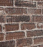 Декоративна самоклеюча 3D панель під цеглу Червона Катеринославська 700x770x3мм (043-3), фото 3