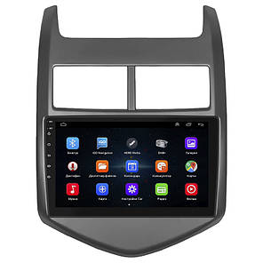 Штатна магнітола Lesko для Chevrolet Aveo II 2011-2020 екран 9" 1/16Gb Wi-Fi GPS Base Шевролет Авео, фото 2
