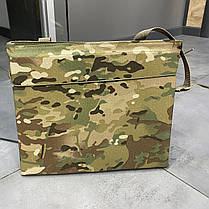 Сидушка (каремат) подвійна, Cordura 1000D, Мультикам, WINTAC, 350 мм х 600 мм х 20 мм, кріплення до системи molle, фото 5