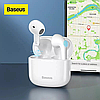 Бездротові навушники вкладиші з мікрофоном для телефона чорні, Bluetooth навушники гарнітура Baseus E3, фото 10