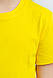 Дитяча однотонна універсальна футболка вільного крою (жовтого кольору)ОПТОМ ВІД ВИРОБНИКА, фото 2