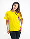 Універсальна футболка вільного крою (жовтого кольору) ОПТ ВІД ВИРОБНИКА, фото 4