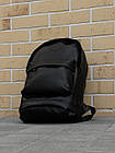 Чоловічий шкіряний рюкзак міський класичний для ноутбука чорний, фото 6