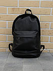 Чоловічий шкіряний рюкзак міський класичний для ноутбука чорний, фото 7
