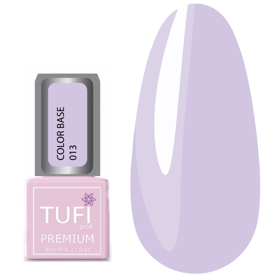 Кольорова база TUFI profi PREMIUM Color Base 013 напівпрозора бузкова, 8 мл