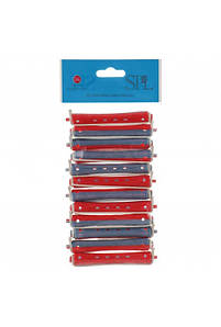 Бігуді-коклюшки SPL для холодної завивки (12 штук) ø 11 мм двоколірні