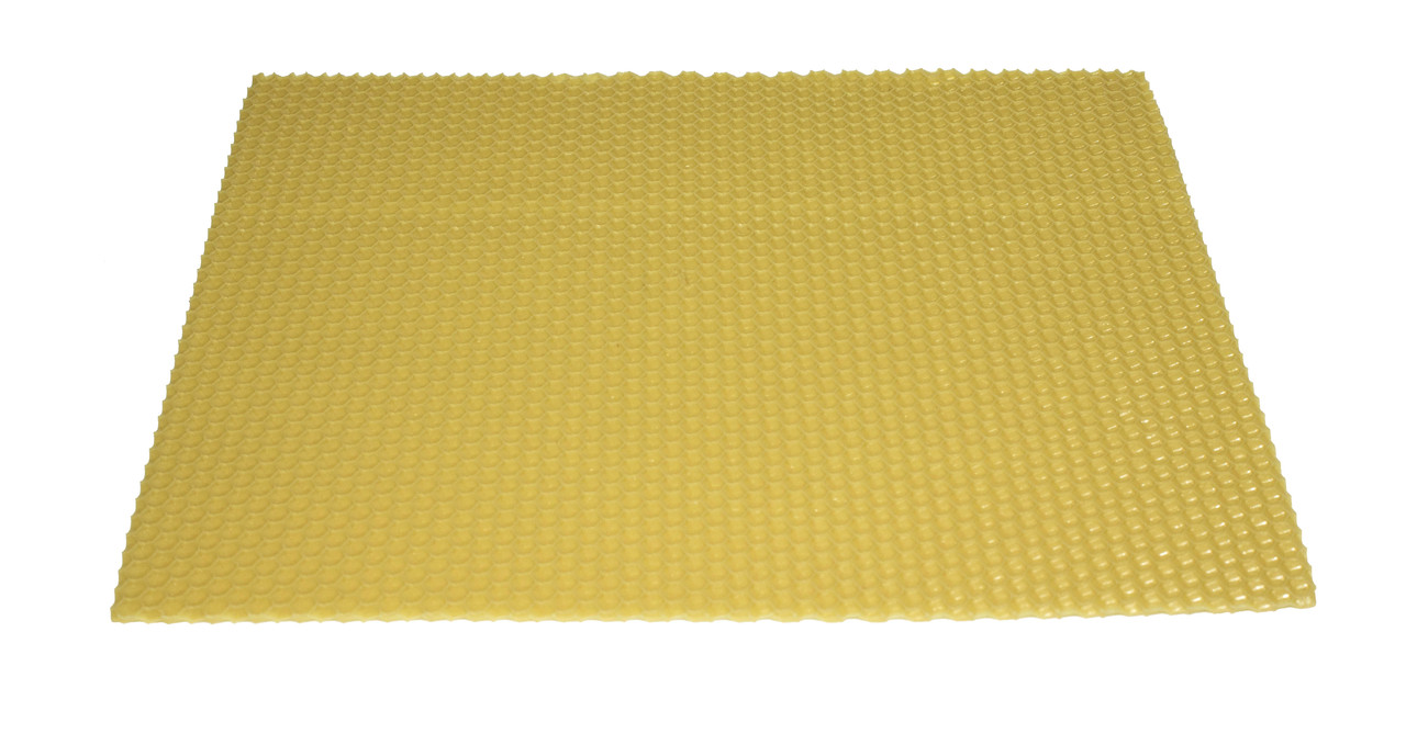 Вощина для свічок 42 см*26 см із бджолиного воску, 10 шт. Колір бежевий