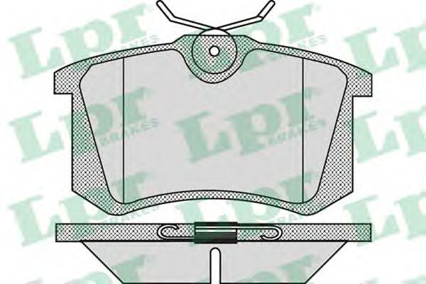 Гальмівні колодки дискові зад. Peugeot 405// Seat Cordoba, Ibiza, Toledo// VW Corrado, Golf, Jetta, Passat,