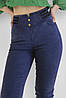 Джинси жіночі скіні на болтах Джегінси в синьому кольорі 2XL-4XL (Маломерка), фото 6