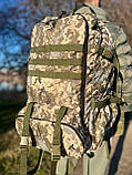 Рюкзак 70 літрів посилений армійський військовий піксель, фото 2