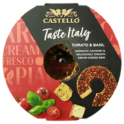 Крем-сир з томатами та базиліком Кастелло Castello tomato basil 125g 10шт/ящ (Код: 00-00013928)