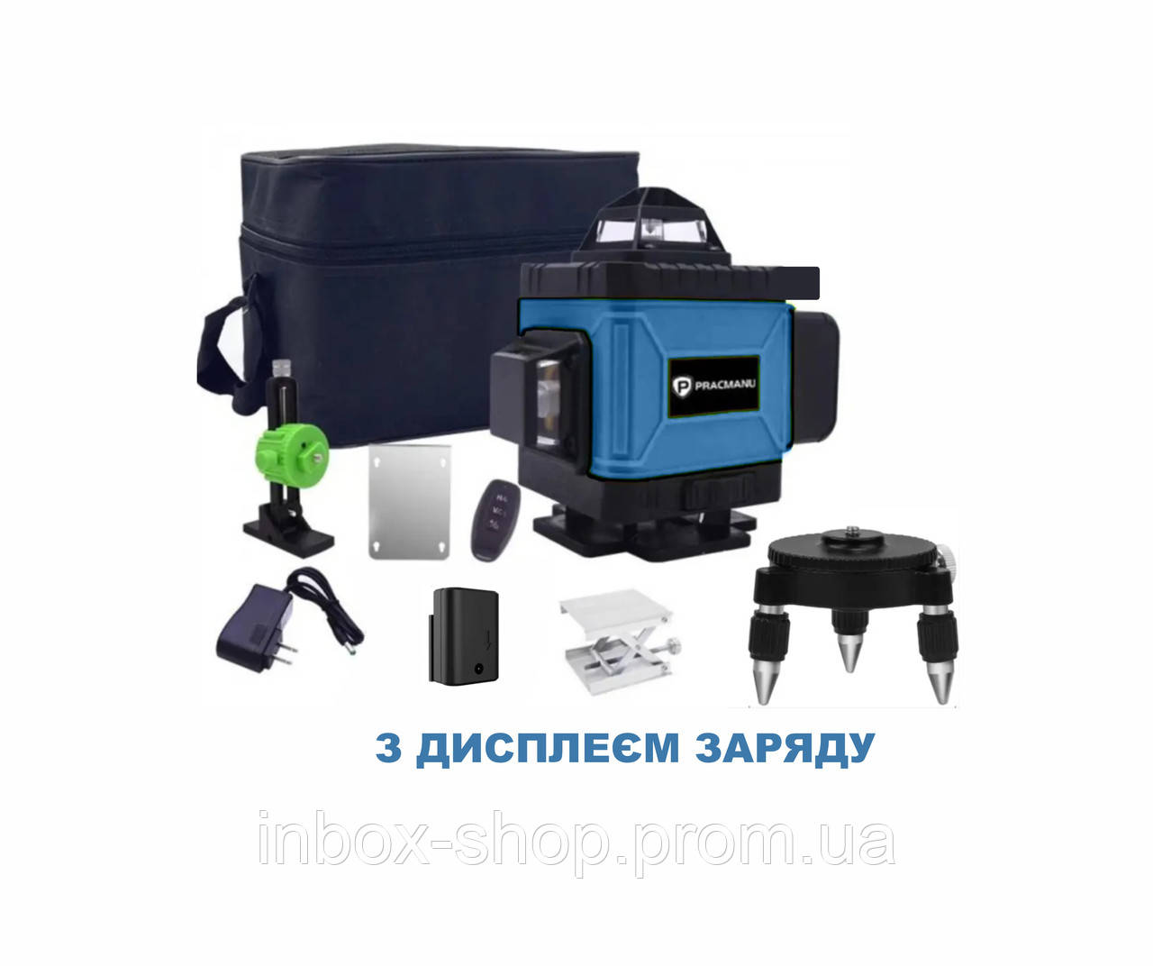 Лазерний нівелір Pracmanu LD515 4D-16 ліній С ДИСПЛЕЄМ (ID#1800175351 ...