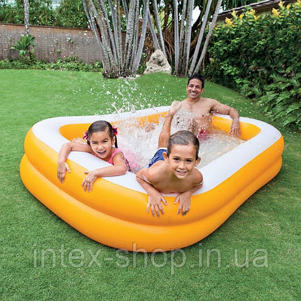 Дитячий надувний прямокутний басейн Intex 57181 (229х152х48 см), фото 3