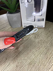 Портативний зарядний пристрій від сонячної батареї з ліхтариком 5000 mAh Power Bank, фото 6