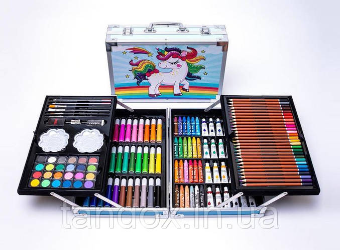 Набор для рисования 145 предметов в алюминиевом чемоданчике (ID ...