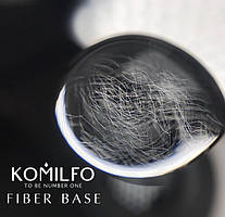 KOMILFO FIBER BASE – БАЗА ДЛЯ НІГТІВ З НЕЙЛОНОВИМИ ВОЛОКНАМИ, 8 МЛ
