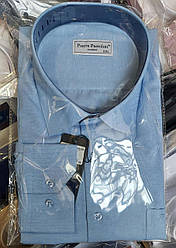 Сорочка чоловіча «Pierre Passolini» класіка однотонна блакитного кольору