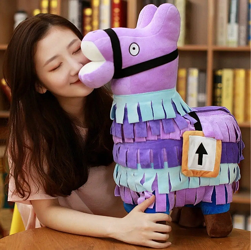 Купить Мягкая игрушка Альпака из Fortnite 30х20 см, Фиолетовая / Лама ...