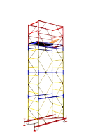 Строительная вышка тура 0.8х1.6, 3+1 комплект, Н=6.2м