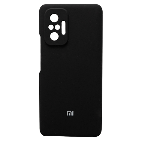 Чохол Silicone Case Premium для Xiaomi Redmi Note 10 Pro Black 3 (закритий низ), фото 1