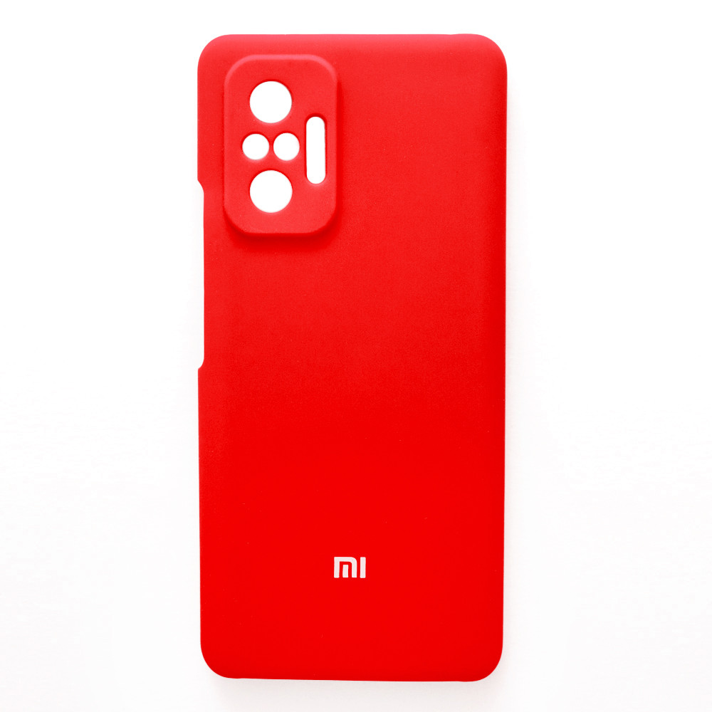 Чохол Silicone Case Premium для Xiaomi Redmi Note 10 Pro Red 1 (закритий низ)
