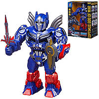 Трансформер Оптимус прайм "OPTIMUS" Transformers, 25 см, звук, ходить, проєктор (867)