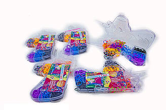 Набір резинок для плетіння, Резиночки в коробці Поні 10 кольорів