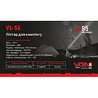 Ліхтар для кемпінгу VOIN VL-53, 3W Power Bank1 200m Ah/сон. панель/складний, фото 7